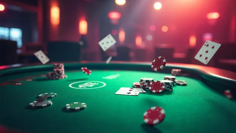 Poker Tips: Image of poker chips and cards, representing strategic card games.